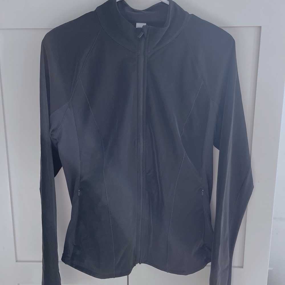 Victoria's Secret Suede Effect Vegan Leather Full Zip Active Jacket - Picture 2 of 6